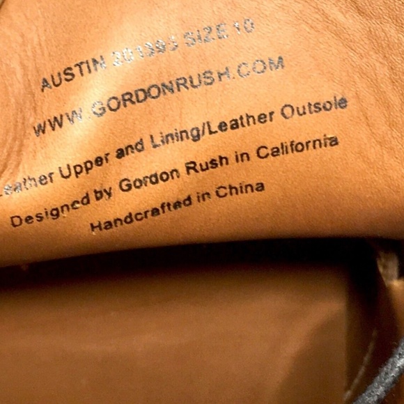 Gordon Rush Austin Chukka Espresso Brown Leather Men\'s Boots Size 10M